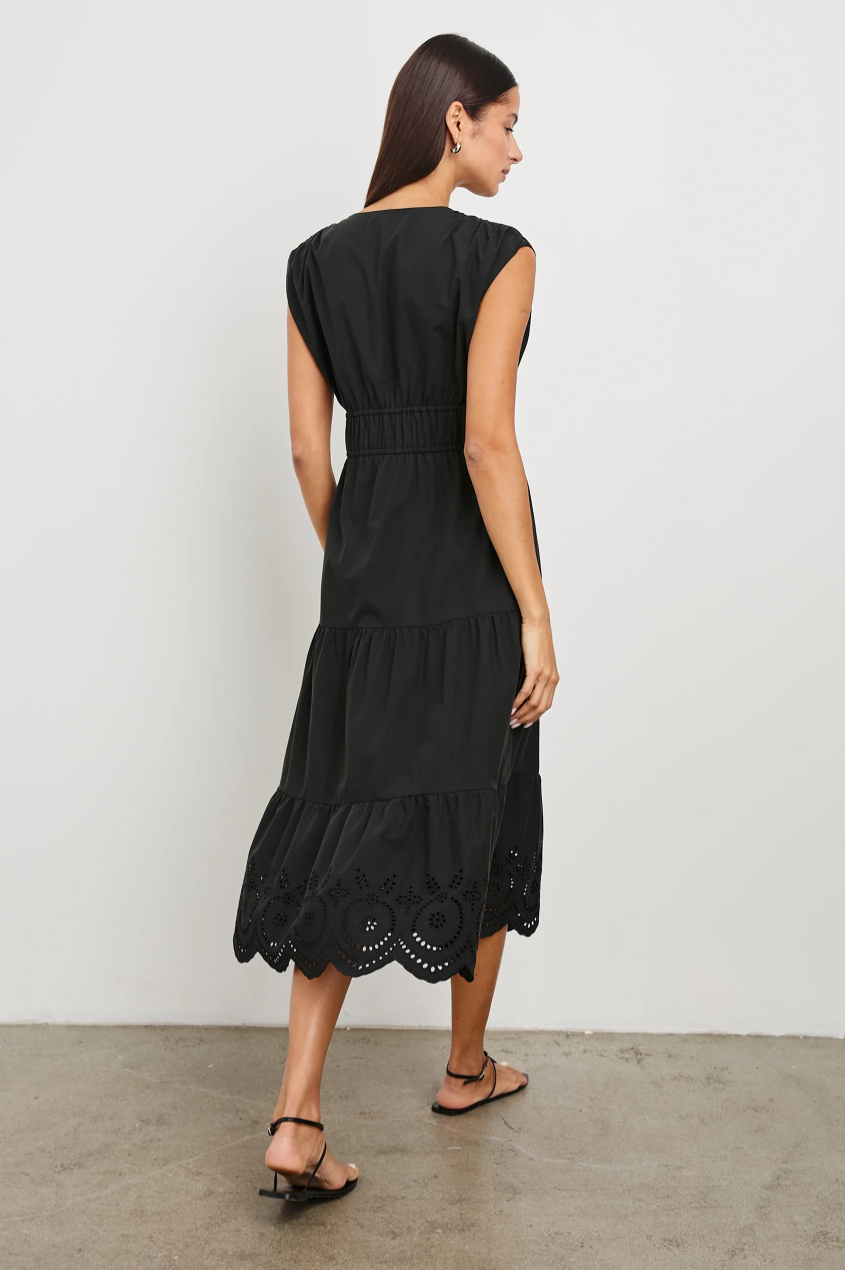 Lucia Dress - Black Eyelet