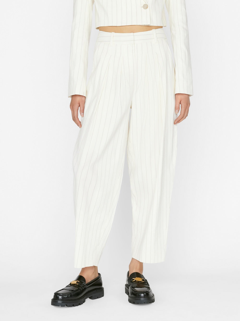 Next white 2024 cropped trousers