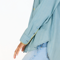Mia Love On Repeat Shirt - Chambray Blue
