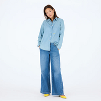Mia Love On Repeat Shirt - Chambray Blue
