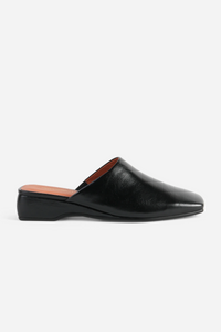 Marer Wedge Heel Mule - Black