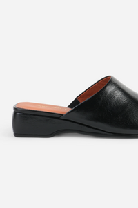 Marer Wedge Heel Mule - Black