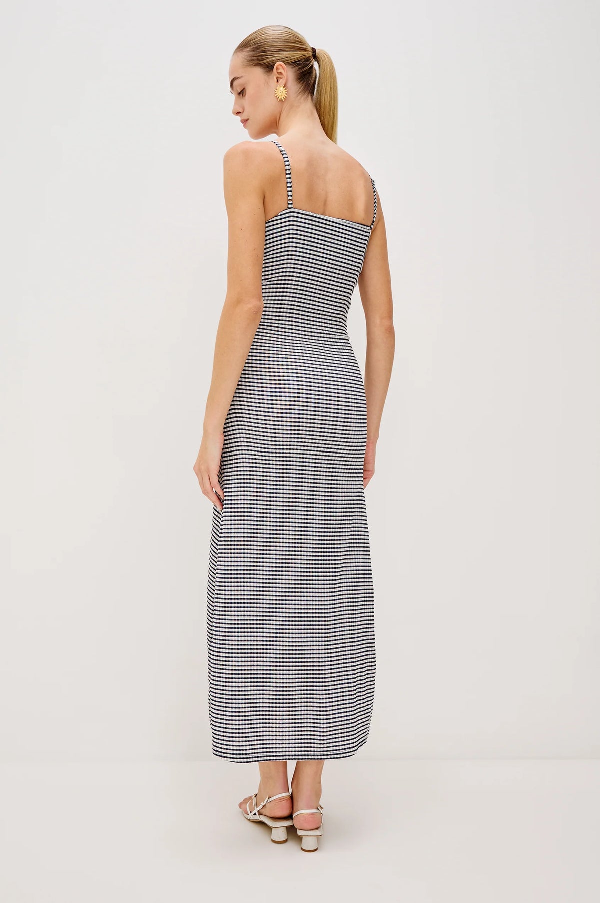 Mari Dress - Navy Gingham