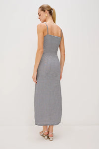 Mari Dress - Navy Gingham