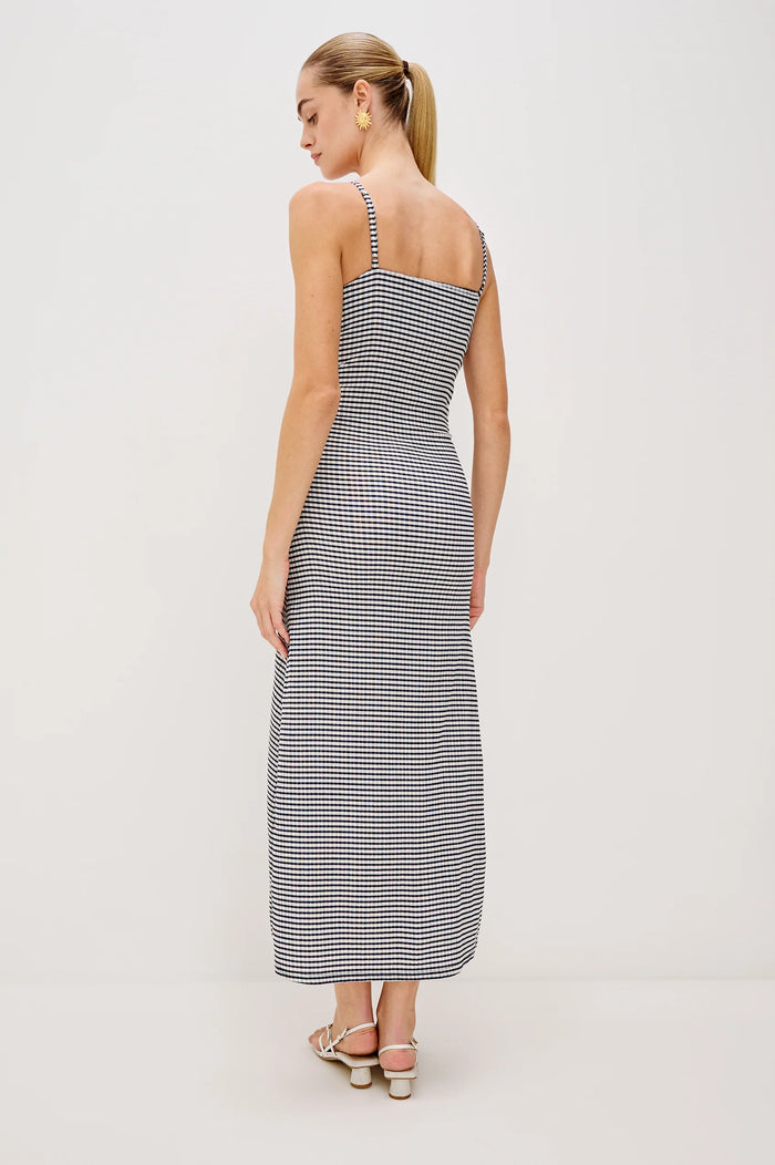 Mari Dress - Navy Gingham