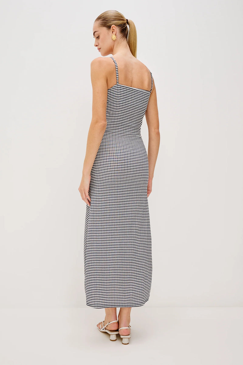 Mari Dress - Navy Gingham