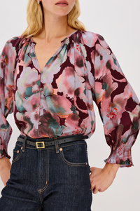 Mariah Top - Magenta Verbena
