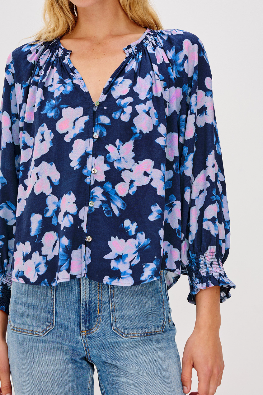 Mariah Top - Midnight Peony