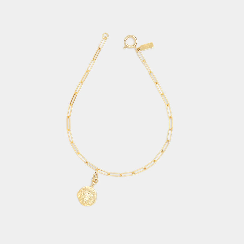 Medusa Charm Cairo Bracelet - 14K Gold