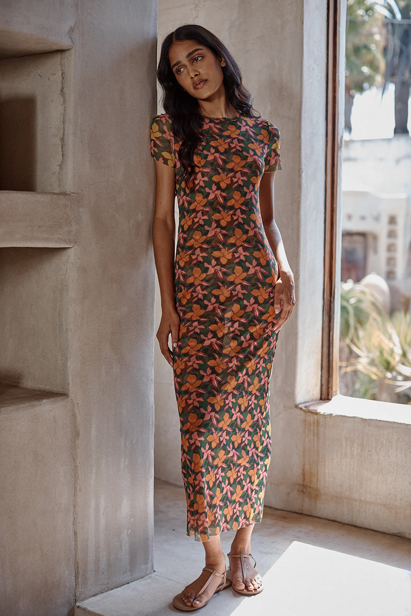 Vanessa Dress - Plumeria Mix