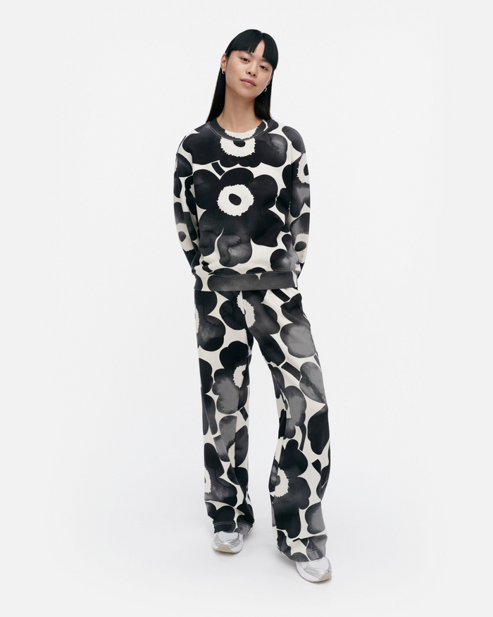 Leiot Akvarelli Unikko Kioski Sweatshirt - Off White/Grey/Black