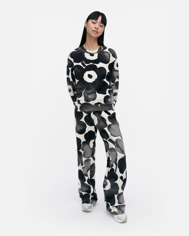 Leiot Akvarelli Unikko Kioski Sweatshirt - Off White/Grey/Black