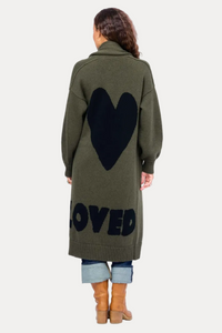 Mercer Loved Duster - Army Green