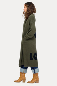 Mercer Loved Duster - Army Green