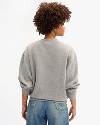 Oversized Sweatshirt - Grand Block Ciao - Grey Melange