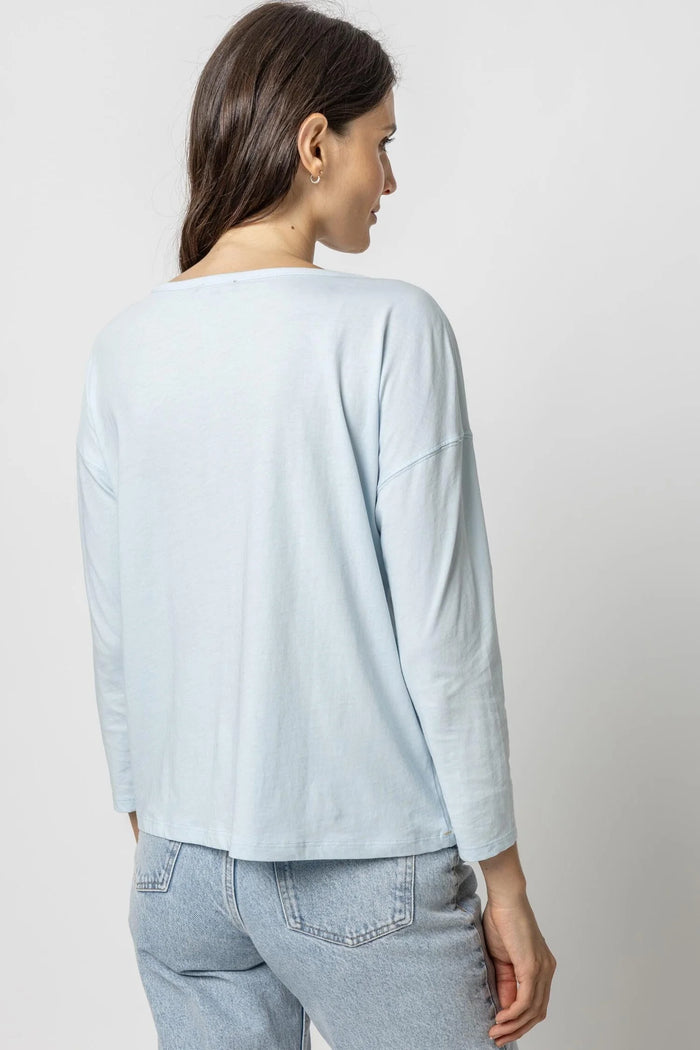 Relaxed Henley - Crystal