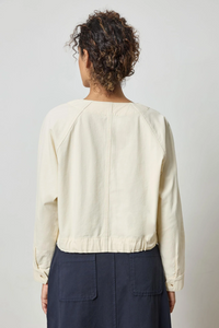 Drawstring Waist Jacket - Oyster