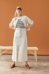Drawstring Waist Jacket - Oyster