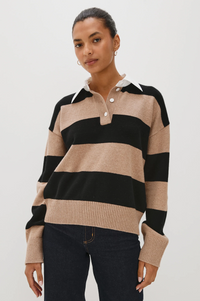 Paxton Sweater - Oatmeal Black