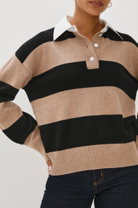 Paxton Sweater - Oatmeal Black
