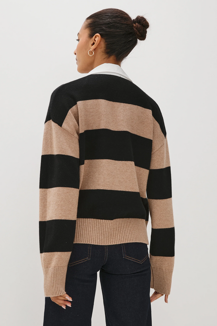 Paxton Sweater - Oatmeal Black