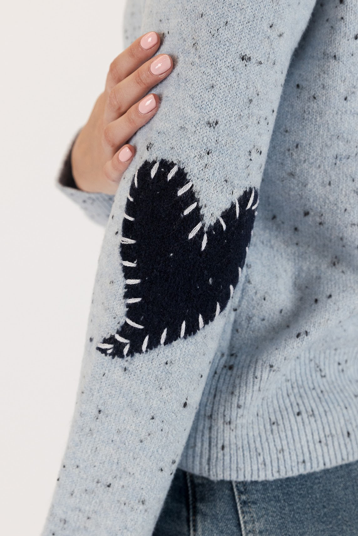 Philippa Sweater - Blue Fleck