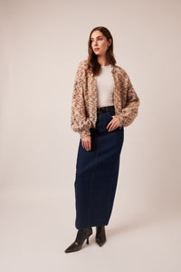 Piper Cardigan - Abstract Leopard