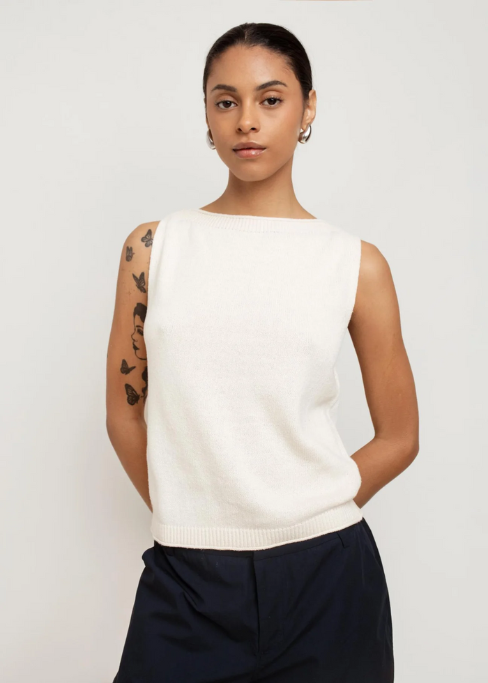 Eunice Tank - Gardenia