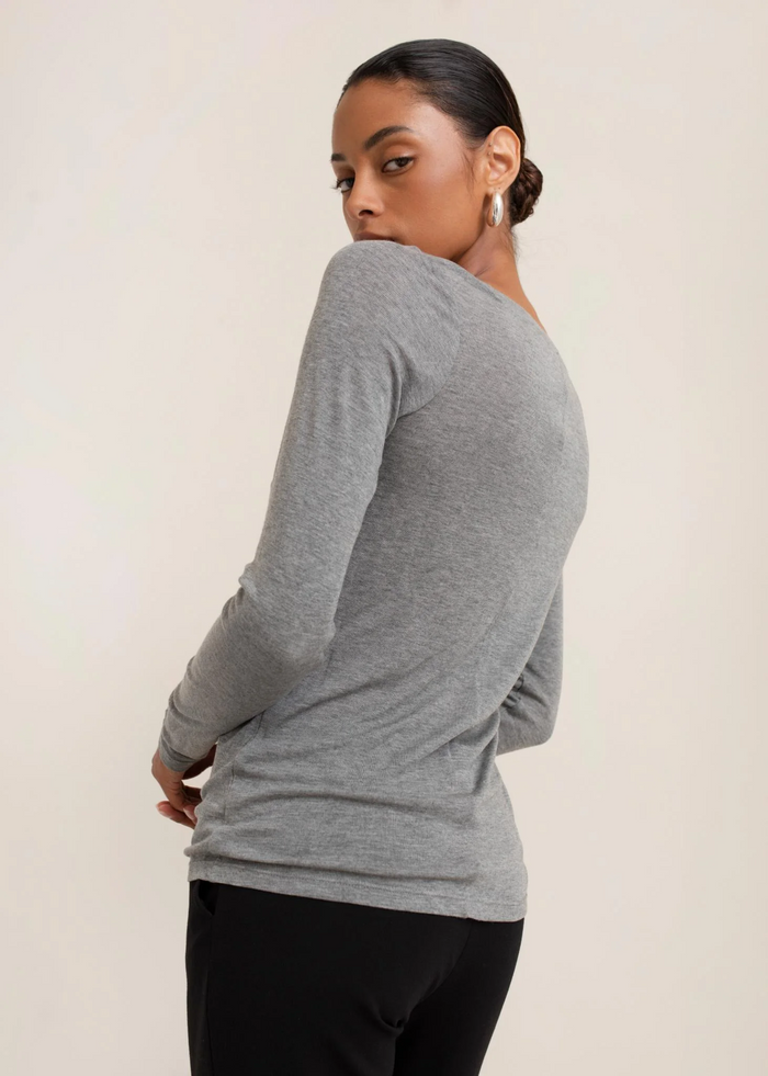 Zuri Long Sleeve - Melange Grey