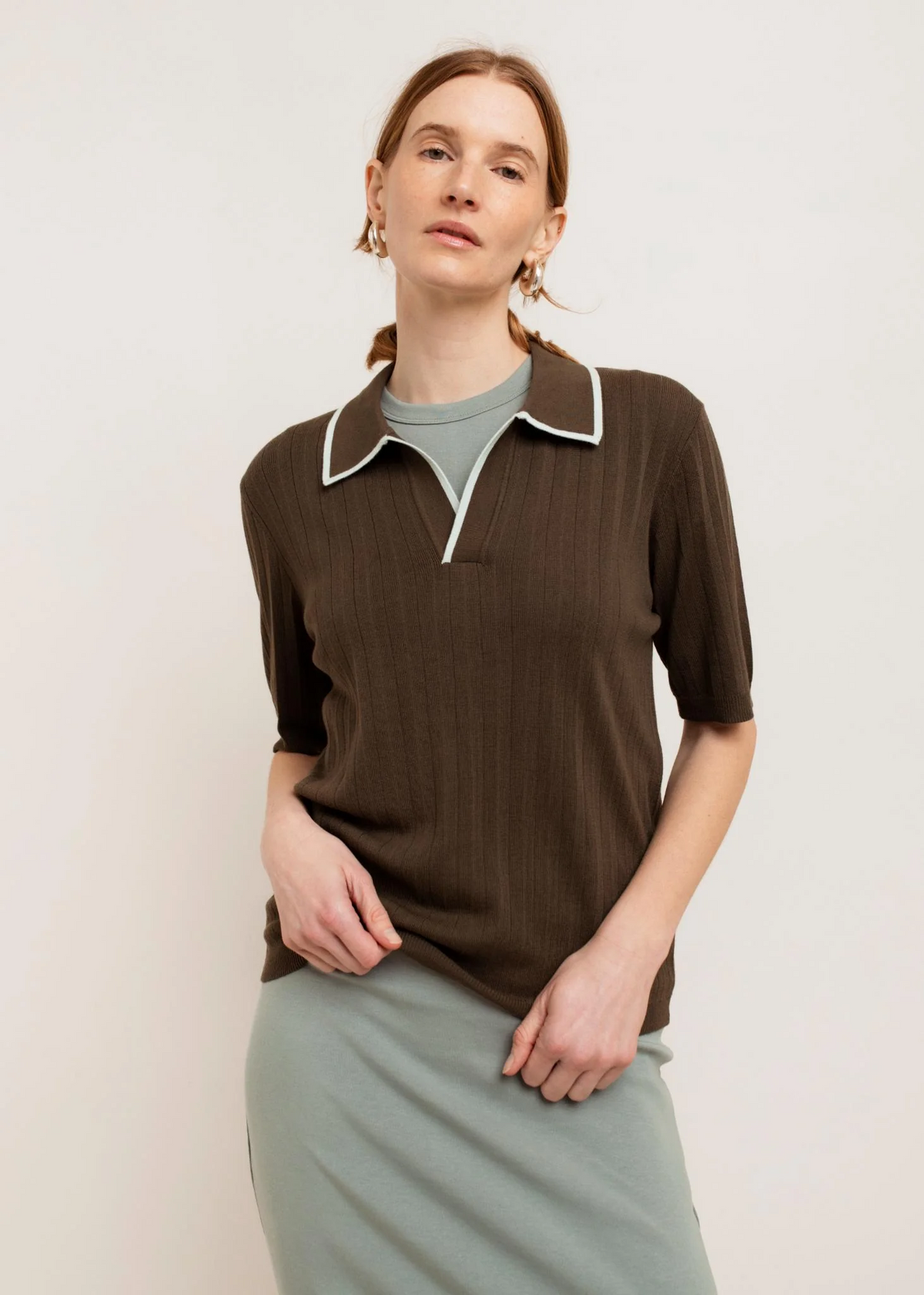 Marcia Polo Shirt - Kale Green