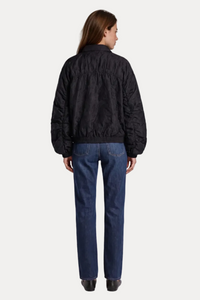 Autumn Bloom Bomber - Black Floral
