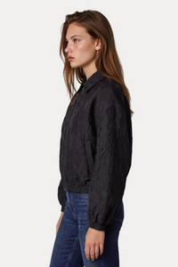 Autumn Bloom Bomber - Black Floral