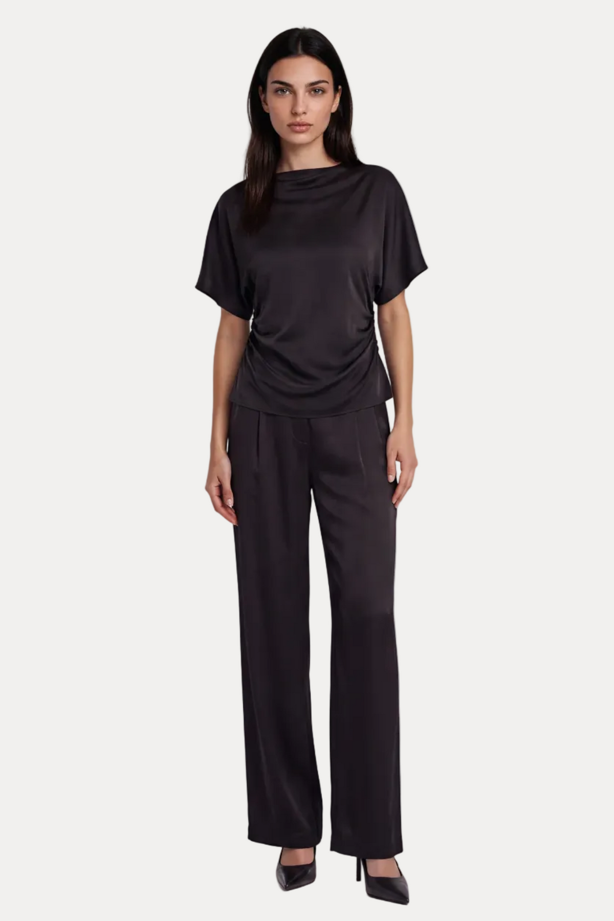 Black Tie Affair Cinched Top - Noir