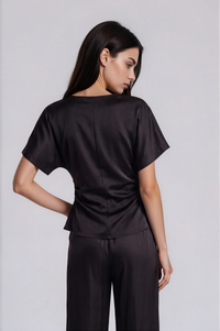 Black Tie Affair Cinched Top - Noir