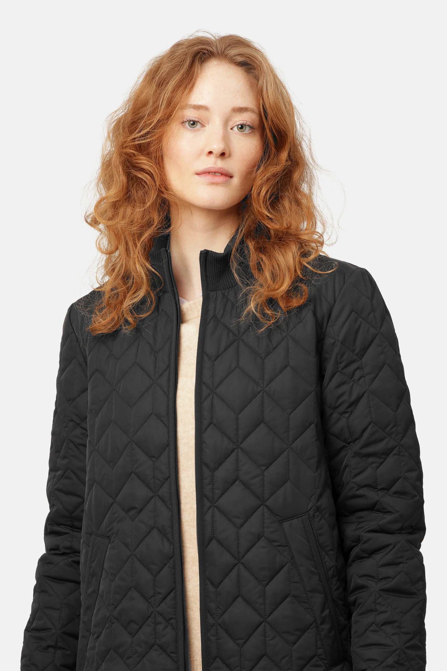 Ilse Jacobsen Padded Quilt Coat Black 40