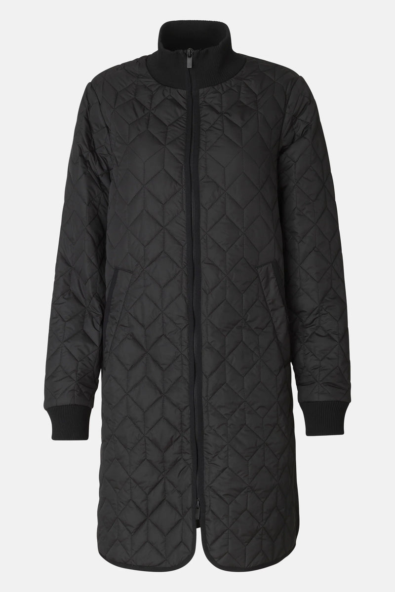 Ilse Jacobsen Padded Quilt Coat Black 40