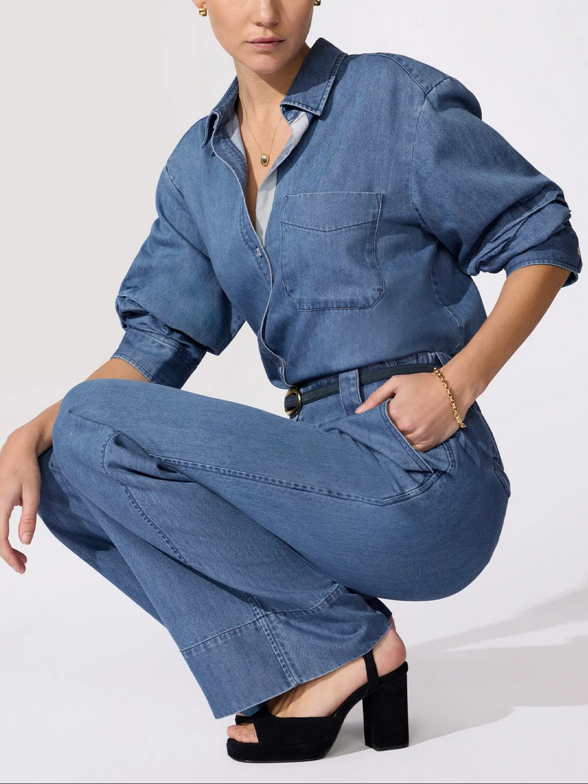 Pia Denim Shirt - Atlantic Wash