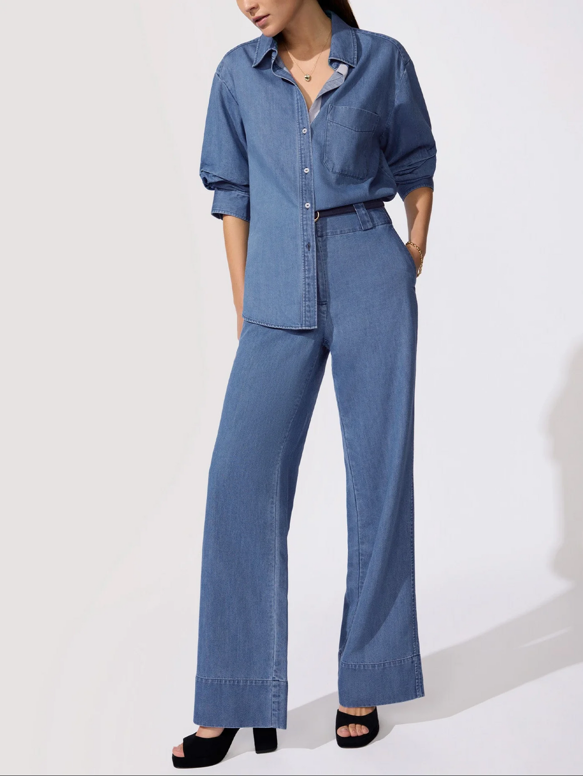 Pia Denim Shirt - Atlantic Wash