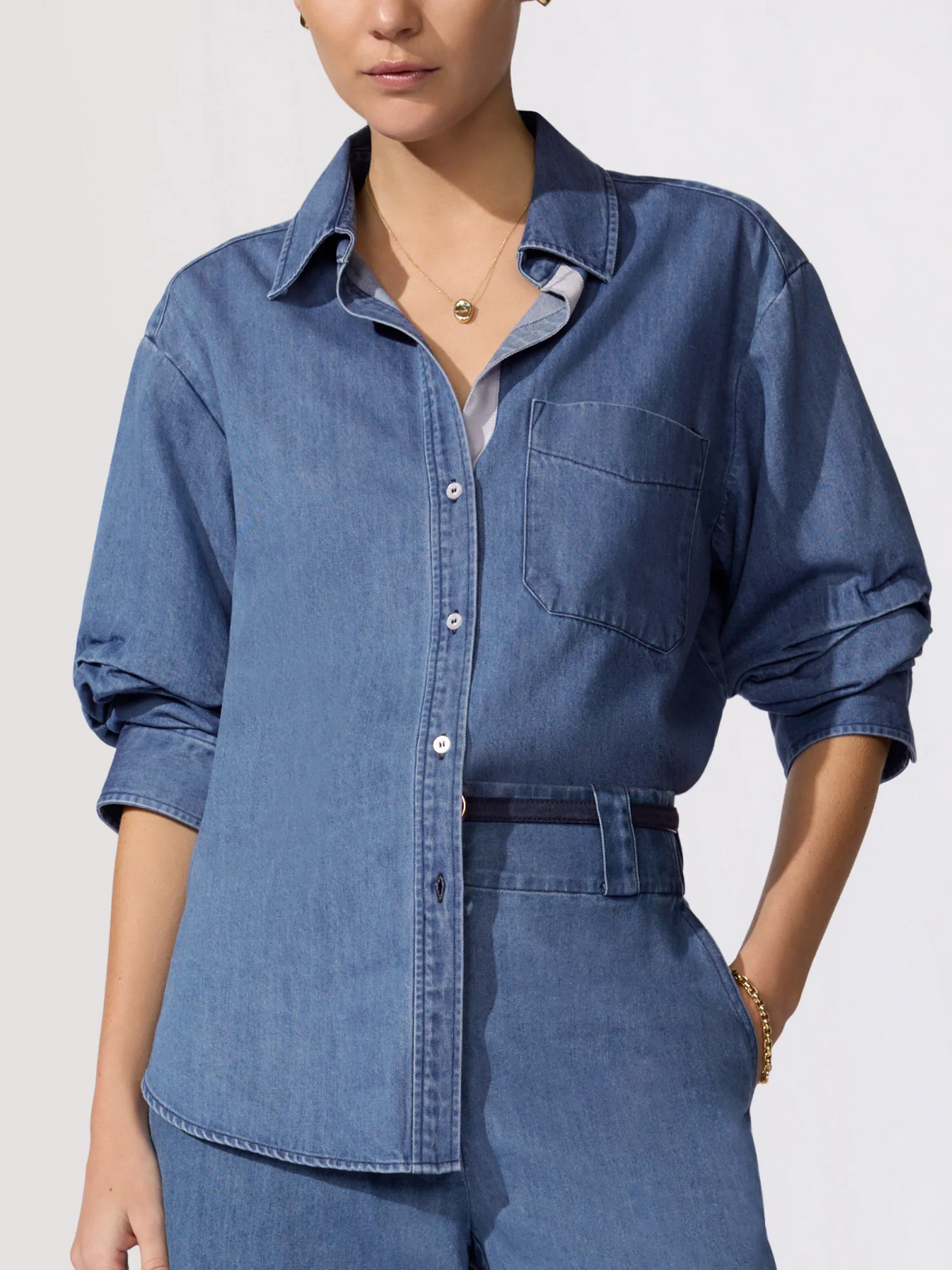 Pia Denim Shirt - Atlantic Wash