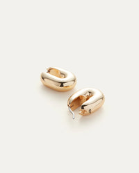 Puffy U Link Earrings - Gold