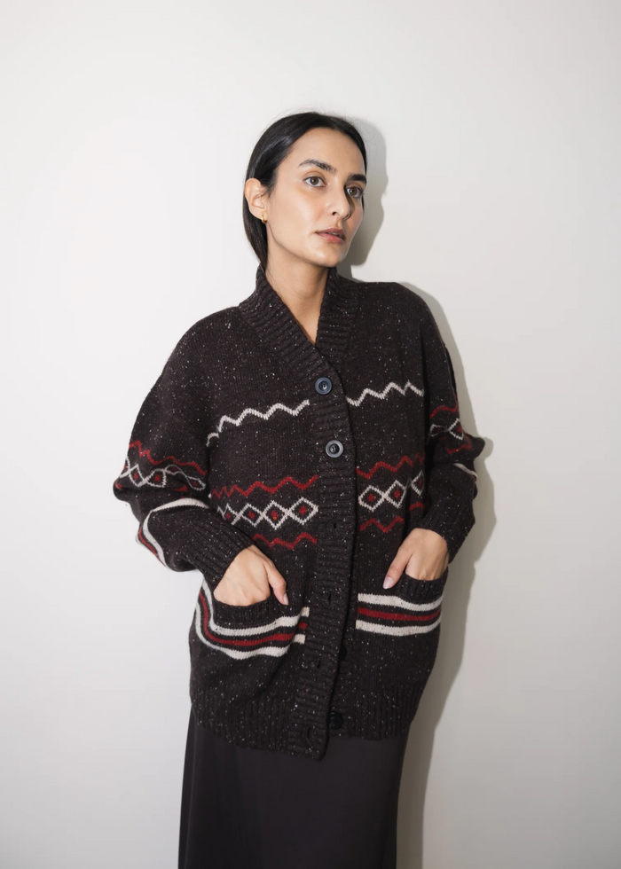 Adrien Cardigan - Chocolate Torte Combo