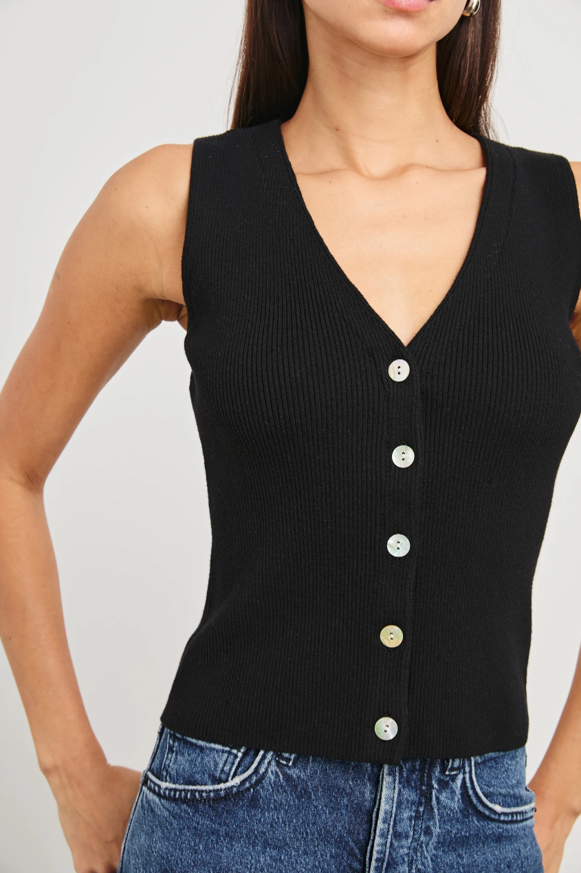 Rosa Vest - Black