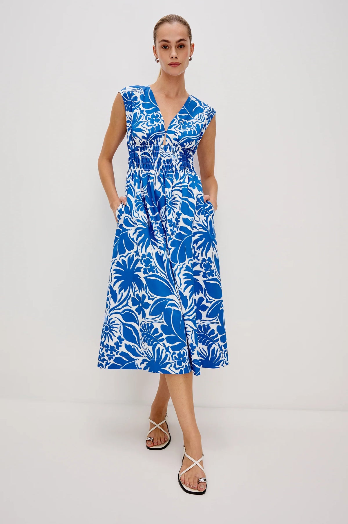 Roxanne Dress - Blue Riviera