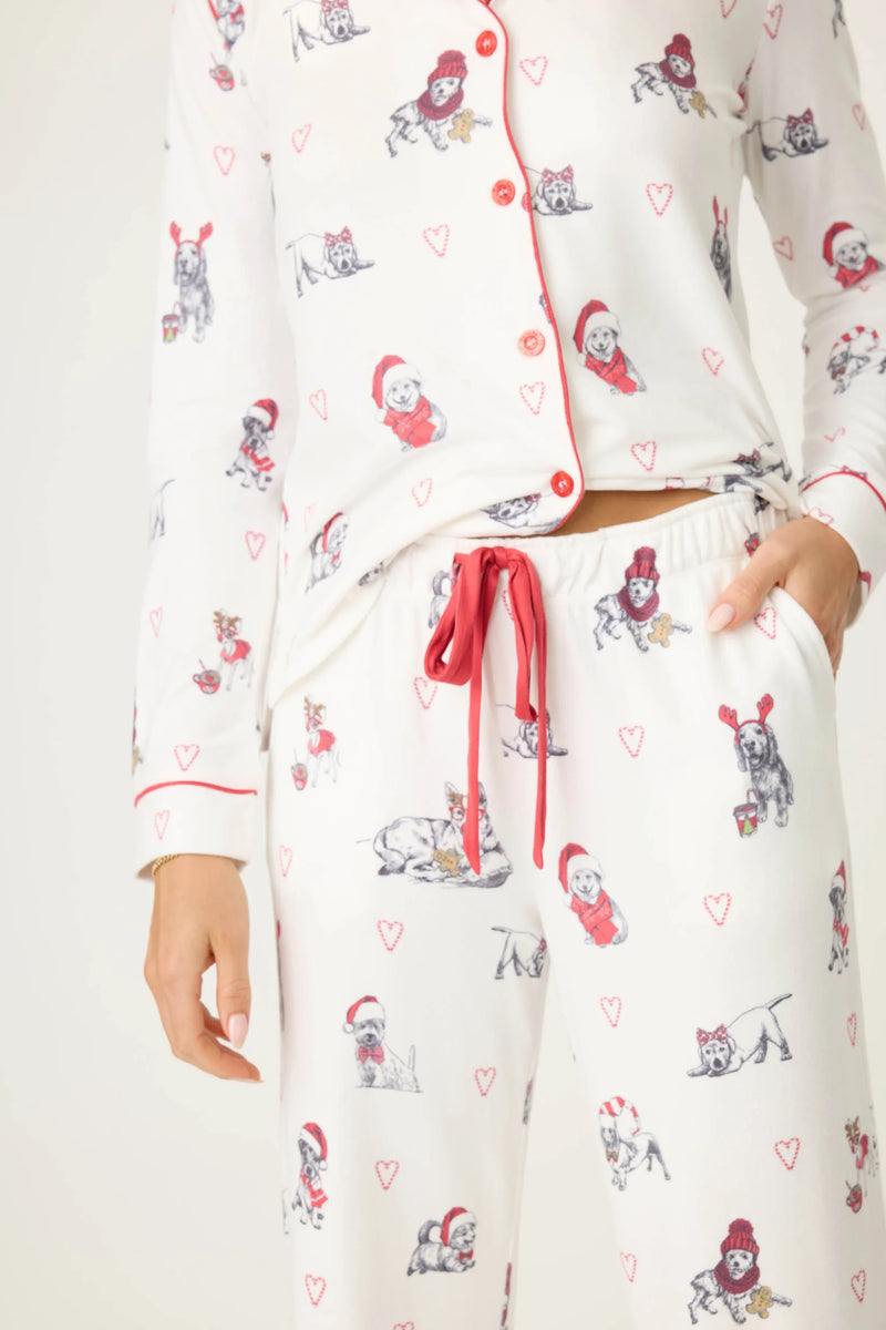 Candy Cane Lane PJ Set - Ivory