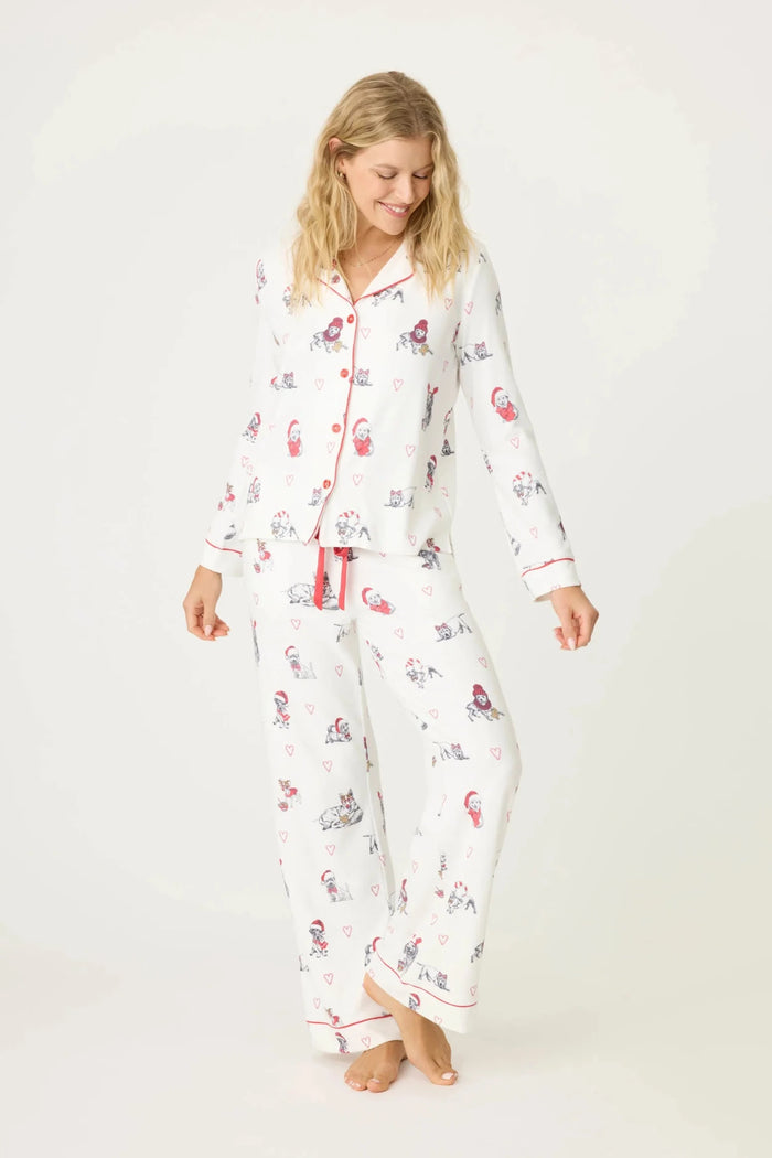 Candy Cane Lane PJ Set - Ivory