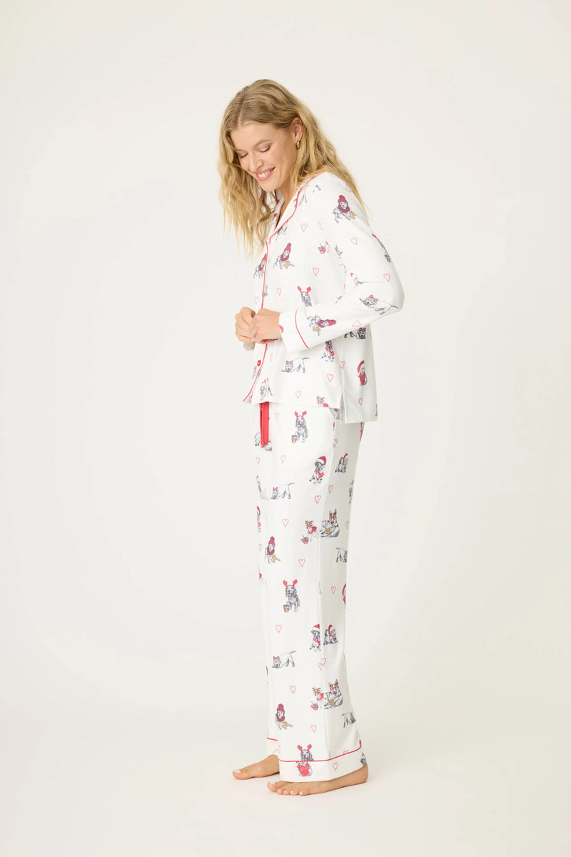 Candy Cane Lane PJ Set - Ivory