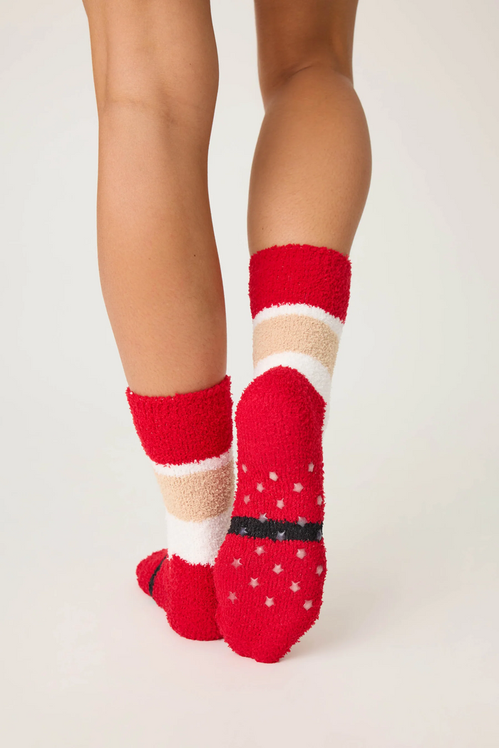 Santa Fun Socks - Red