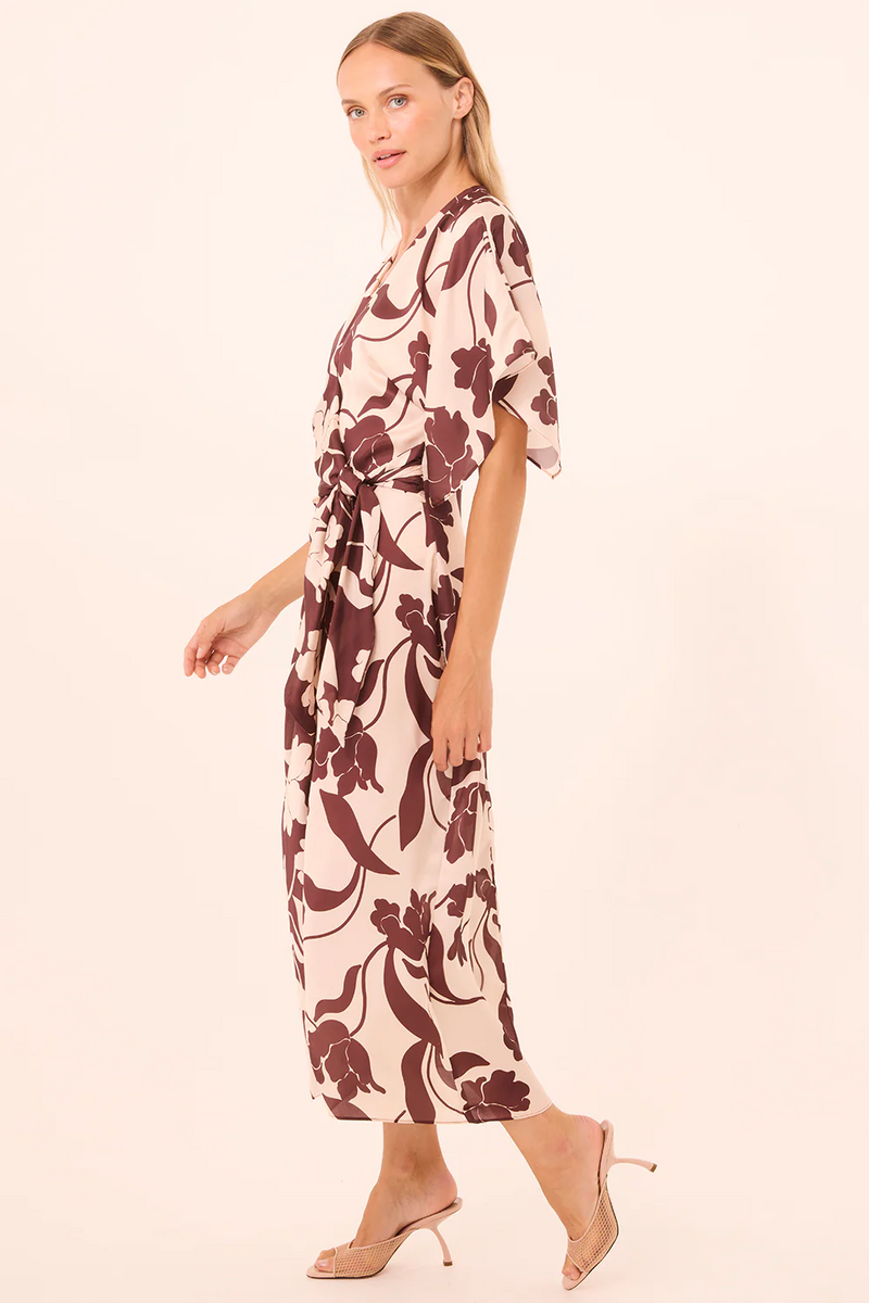 Hadassa Dress - Chocolate Flora Mix