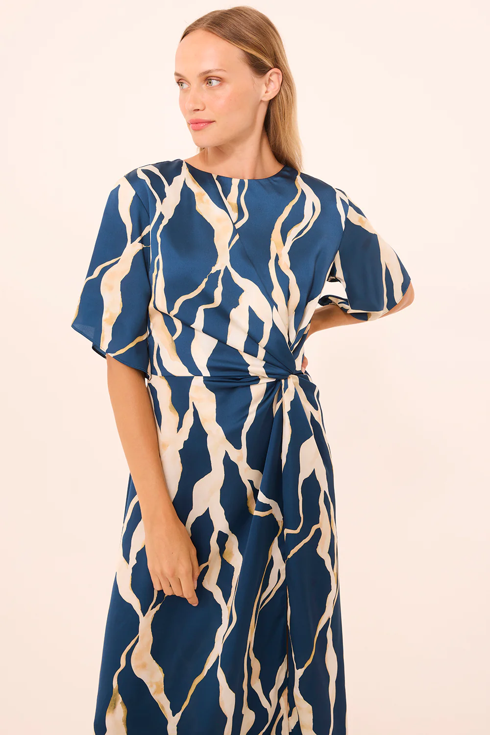 Asah Dress - Vertical Abstract
