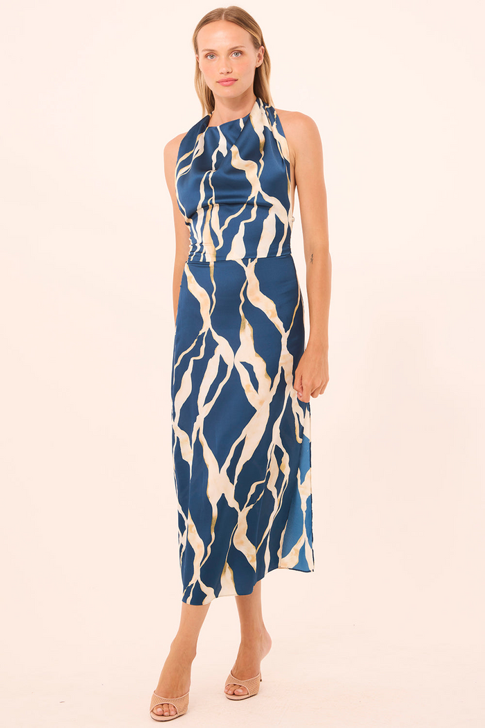 Harleen Dress - Vertical Abstract